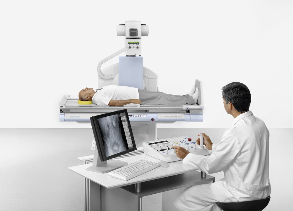 Radiografía - un método instrumental para diagnosticar a gonartrose